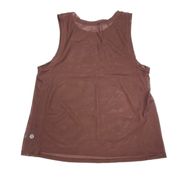 LULULEMON Sole Training Tank Sz 4 Brown - Picture 2 of 4